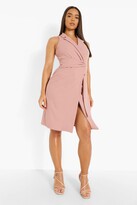 Thumbnail for your product : boohoo Sleeveless Belted Blazer Dress