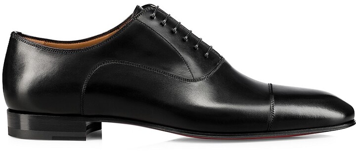 Christian Louboutin Greggo Flat Leather Oxfords - ShopStyle Lace-up Shoes