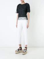 Thumbnail for your product : Muveil mesh pom pom top