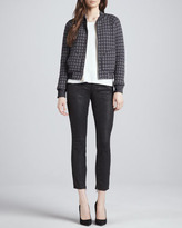 Thumbnail for your product : Marc by Marc Jacobs Quilted Argyle Knit-Trim Jacket