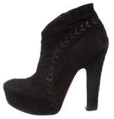Thumbnail for your product : AlaÃ ̄a Suede Platform Boots Black AlaÃ ̄a Suede Platform Boots