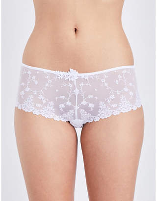 Passionata White nights mesh and lace shorty briefs