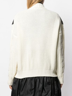 BROGNANO Lace-Trim Knit Sweater