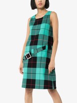 Thumbnail for your product : Charles Jeffrey Loverboy Gogo belted cotton tartan dress
