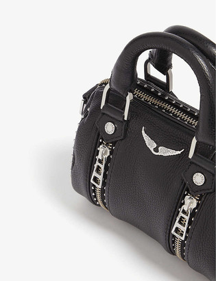 Zadig & Voltaire Nano Sunny studded leather bowling bag