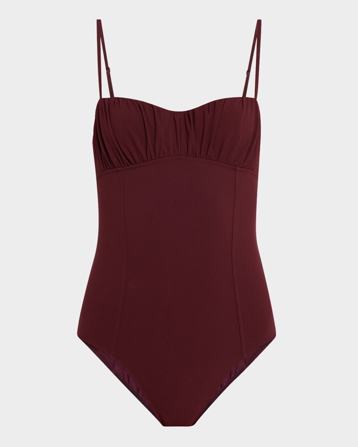 Ulla Johnson Dalila Ruched One-Piece Swimsuit