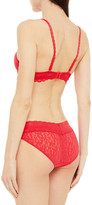 Thumbnail for your product : Wacoal Embellished Lace-trimmed Stretch-jersey Underwired Bra