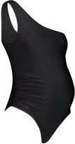 Thumbnail for your product : boohoo Maternity One Shoulder Swimsuit