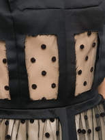 Thumbnail for your product : Maison Margiela sheer polka dot gown