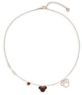 Swarovski Mickey and Minnie Pendant Necklace