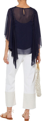 See by Chloe Draped studded georgette blouse