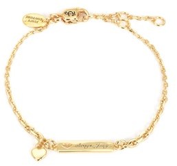 Juicy Couture Outlet - CUT OUT HEART ID WISHES BRACELET