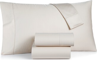 Charter Club Damask Solid 550 Thread Count 100% Cotton 4-Pc. Sheet Set, Queen, Created for Macy's Bedding