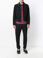 Thumbnail for your product : Givenchy stars and stripe panel tapered trousers
