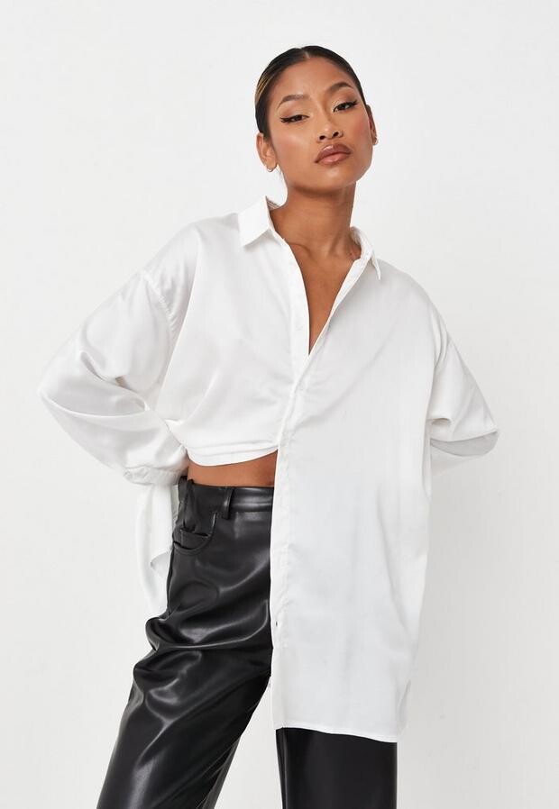 satin blouse missguided