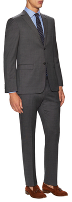 Z Zegna 2264 Wool Solid Notch Lapel Suit