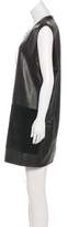 Thumbnail for your product : Neiman Marcus Leather Sleeveless Dress