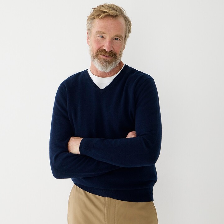 j crew men's v neck sweater