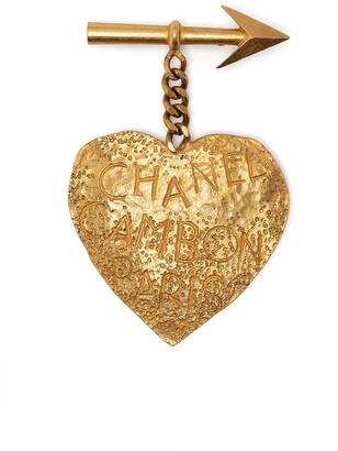 Chanel Pre Owned 1993 Cambon arrow heart brooch - ShopStyle Bracelets