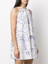 Thumbnail for your product : Erika Cavallini Halterneck Mini Dress