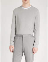 Thumbnail for your product : BOSS Crewneck ribbed cotton jumper