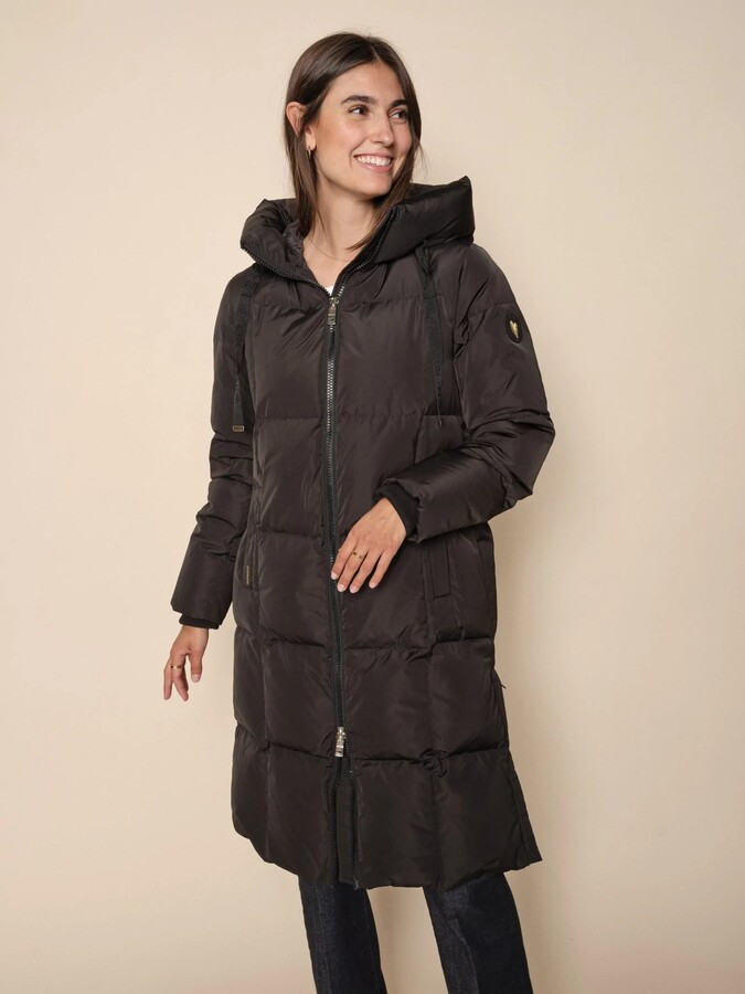 Mos Mosh Nova Square Down Coat-Black-139560 - ShopStyle Coats
