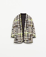 Thumbnail for your product : Zara 29489 Printed Kimono Blazer