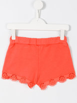 Thumbnail for your product : ChloÃ© Kids embroidered shorts