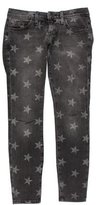 Thumbnail for your product : Current/Elliott Printed Low-Rise Jeans