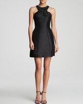 Thumbnail for your product : Monique Lhuillier Ml Dress - Sleeveless High Neck Embellished Fit and Flare