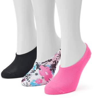 Converse Women's Made For Chucks 3-pk. Bright Floral No-Show Socks