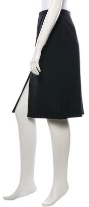 Christian Lacroix Wool Pinstripe Skirt