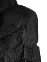 Thumbnail for your product : Blugirl Suede Striped Lapin Short Fur Coat