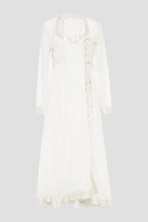 Thumbnail for your product : Etro Tasseled Cotton And Silk-blend Jacquard Midi Wrap Dress