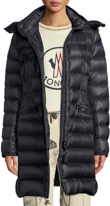 moncler puffer jacket with fur hood