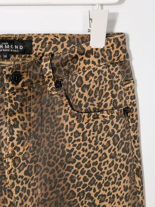 John Richmond Junior Leopard Print Jeans