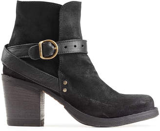 Fiorentini+Baker Suede and Leather Buckle Strap Ankle Boots