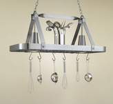 Thumbnail for your product : Hi-Lite Sterling Rectangular Hanging Pot Rack with 2 Lights Accent