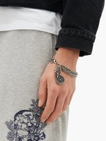 Thumbnail for your product : Alexander McQueen Beetle, Skull And Medallion Charm Bracelet - Silver