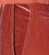 Thumbnail for your product : Rick Owens Cropped velvet trackpants