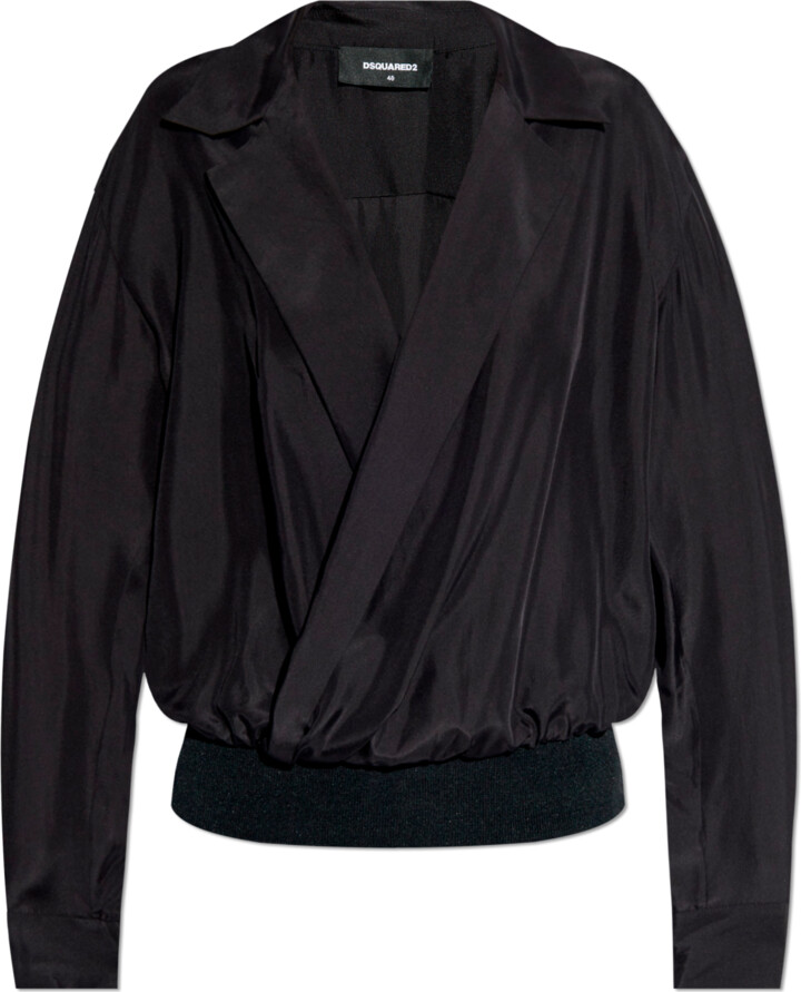 DSQUARED2 Silk Top  - Black