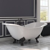 Thumbnail for your product : Cambridge Plumbing 72" x 31" Clawfoot Soaking Cast Iron Bathtub