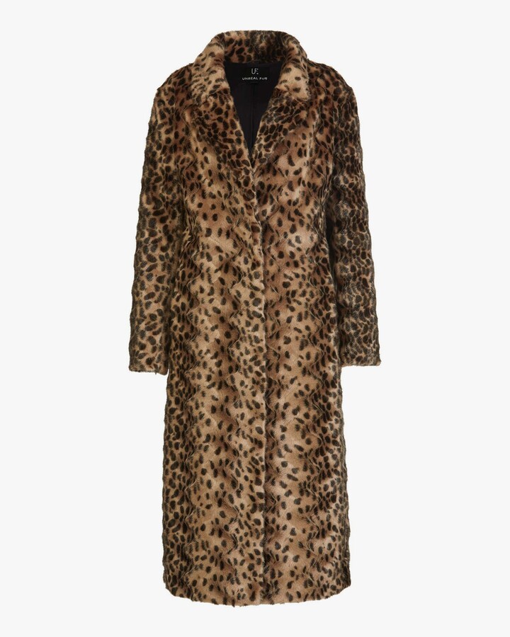 Print Faux Fur Coat | Shop world's largest collection of fashion ShopStyle