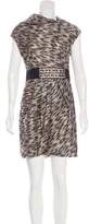 Thumbnail for your product : Yigal Azrouel Silk-Blend Embellished Dress