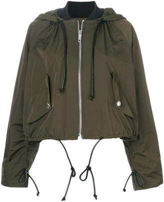 Sportmax zip up hooded jacket