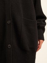Thumbnail for your product : Raey Long-line Cashmere Grandad Cardigan - Black