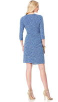 Thumbnail for your product : A Pea in the Pod LAUNDRY by Shelli Segal 3/4 Sleeve Faux Wrap Maternity Dress