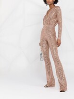 Thumbnail for your product : Alchemy Long-Sleeve Sequin Jumpsuit