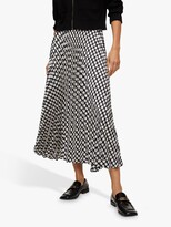 Thumbnail for your product : MANGO Quant Geometric Print Pleated Midi Skirt, Black/Multi