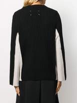 Thumbnail for your product : Maison Margiela contrast panelled sleeve cardigan
